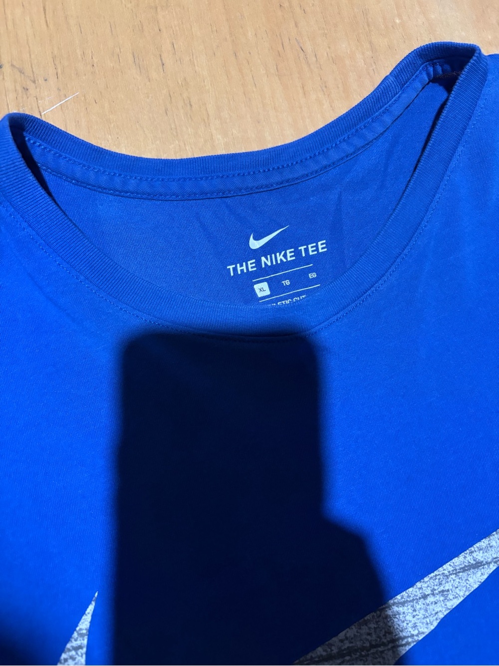 Nike Royal Blue Short Sleeve Tee with Gray Swoosh